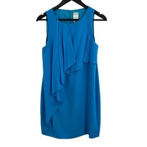 Ali Ro Blue Silk Ruffle Dress 4